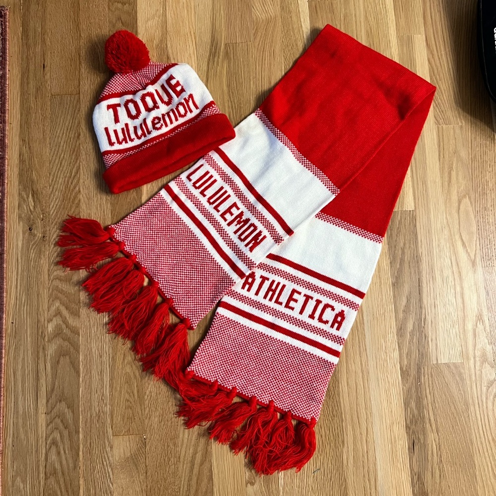 Limited Edition Toque Lululemon Hat and Scarf
